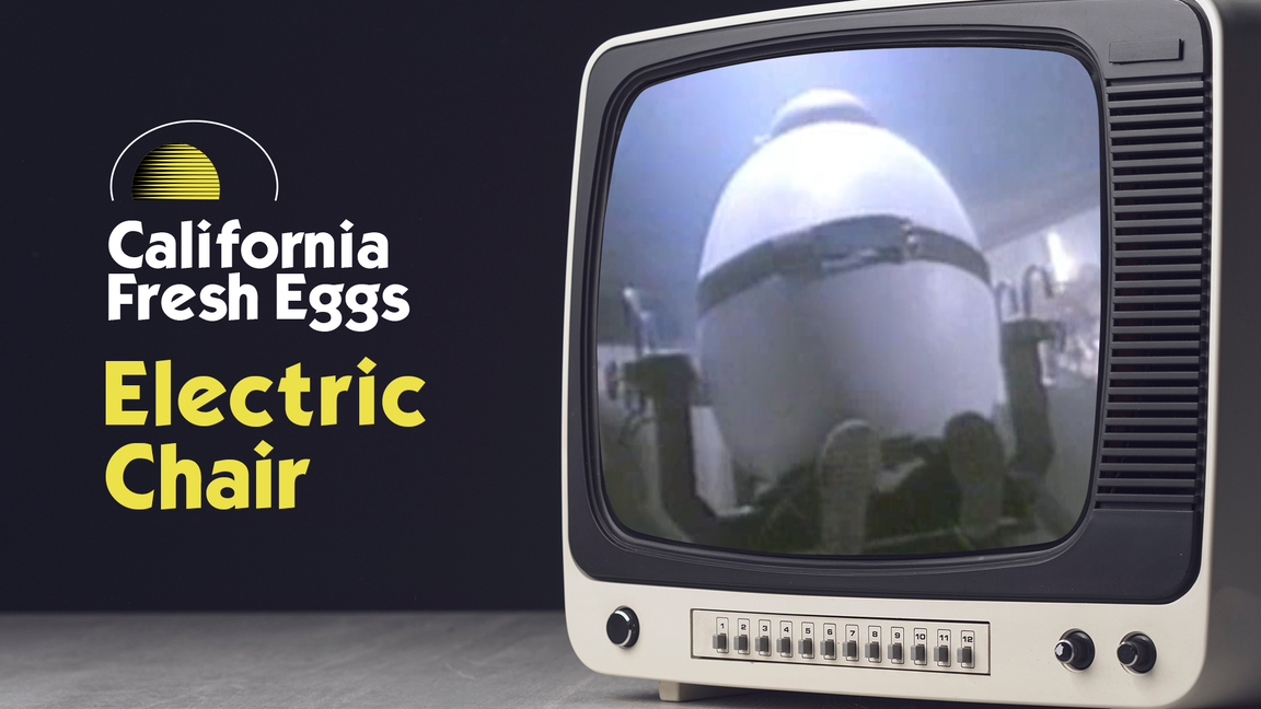California Fresh Eggs Electric Chair ad
