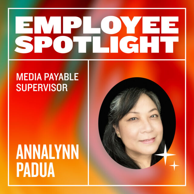 Our Media Payable Supervisor, Annalynn Padua, has helped define the meaning of hard work here at DE headquarters for over three decades now. Having been immigrated from the Philippines and hired to DE part-time back in 1989 while in nursing school, she’s still holding down the fort 34 years later, and believes there’s “never a dull moment” with her DE family. After hours, if you don’t find her devouring a full series of fiction, she’s probably watching K-dramas, or delving into her newest venture, C-dramas.